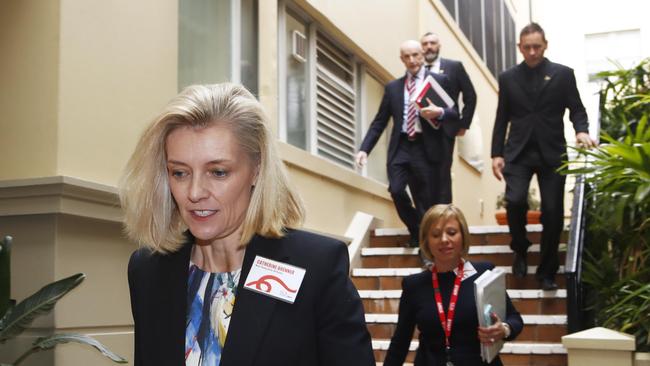 Catherine Brenner arrives to Coca-Cola Amatil AGM in May. Picture: AAP