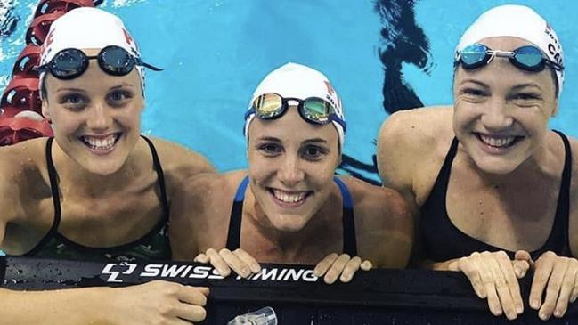 Paralympian Ellie Cole and the Campbell sisters.