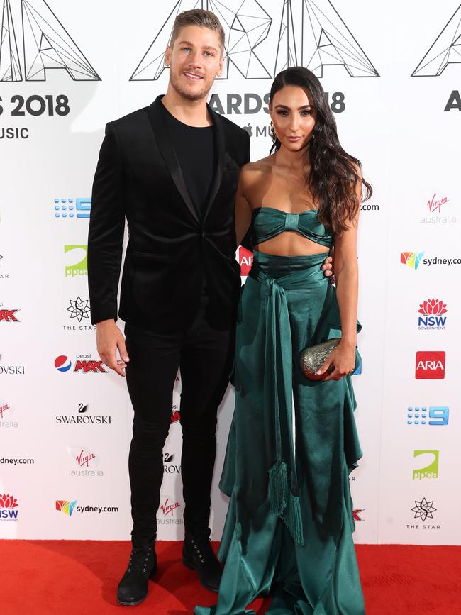 Dom Thomas and Tayla Damir. Picture: Getty