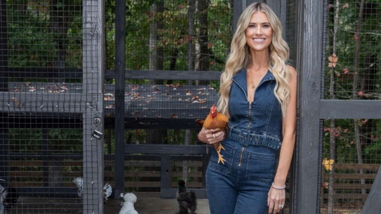 In the latest episode of Christina in the Country, Christina Haack decides to groom her “pet” chickens in a bathroom when her ex makes an awkward scene. Picture: HGTV