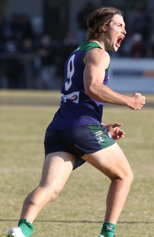 The Mathieson Medalist broke his jaw in three places after a collision against Newtown &amp; Chilwell, with the incident resulting in surgery and receiving four plates and 17 screws inserted into his jaw. Picture: Mark Wilson