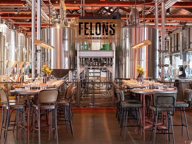 The Felons microbrewery at the historic Howard Smith Wharves, underneath the Story Bridge in Brisbane. Picture: Howard Smith Wharves