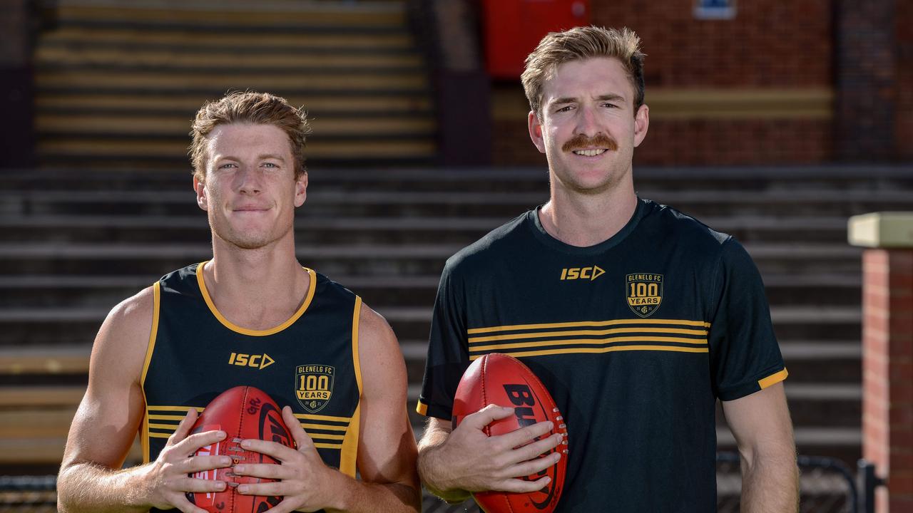 Star Glenelg recruits Lachie Hosie and Sam Durdin, Monday, February 22, 2021. Picture: Brenton Edwards