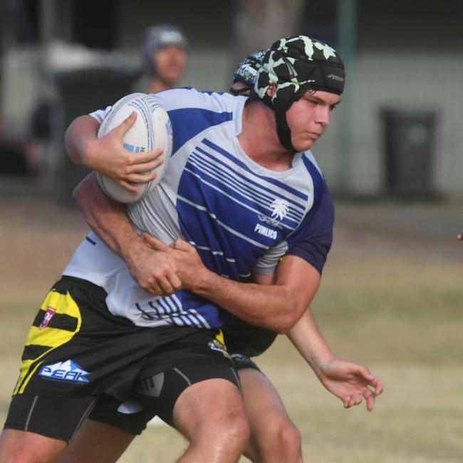 Cowboys Cup Schoolboys Football at Kern Brothers Drive. Townsville High against Pimlico High. Picture: Evan Morgan