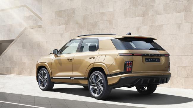 The Actyon has a touch of Range Rover to its looks.