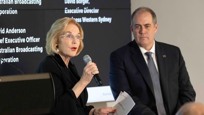 ABC chair Ita Buttrose and managing director David Anderson. Picture: Ryan Osland