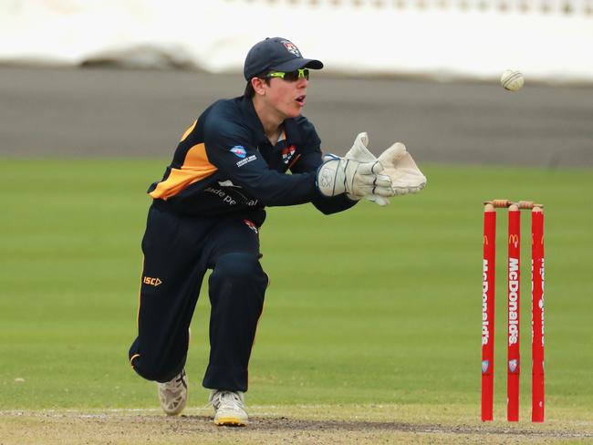 Sydney University wicketkeeper Chris Roussos. Picture: Jeremy Ng