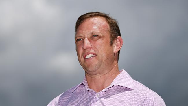 Queensland Deputy Premier Steven Miles speaks during a press conference on the Gold Coast. Picture: NCA NewsWire/Dan Peled