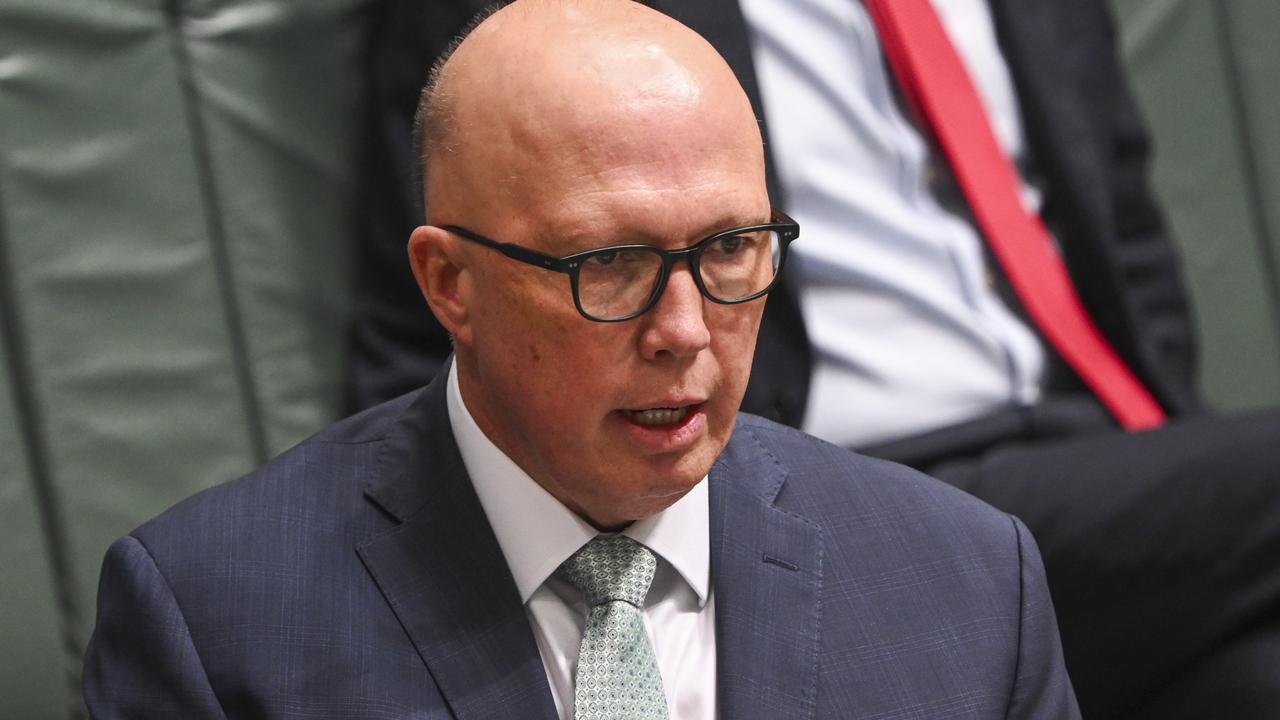 Mr Dutton said he was concerned about the replacement being “tainted”. Picture: NCA NewsWire / Martin Ollman