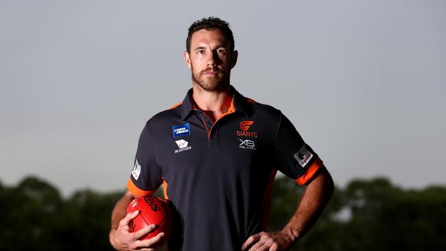 Shane Mumford is tipped to make his comeback for GWS this weekend. Picture: Damian Shaw. 