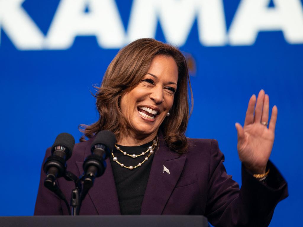 Vice President Kamala Harris speaks at the American Federation of Teachers' 88th National Convention in Houston, Texas. Picture: Getty Images via AFP