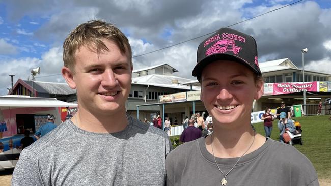 L-R: Blake Mullally and Kate Long at the Gympie Show 2025.