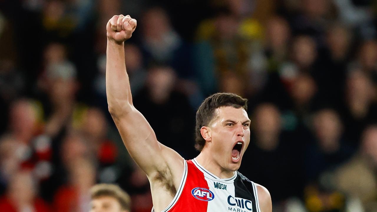 The big Saint continued his fine season. (Photo by Dylan Burns/AFL Photos via Getty Images)