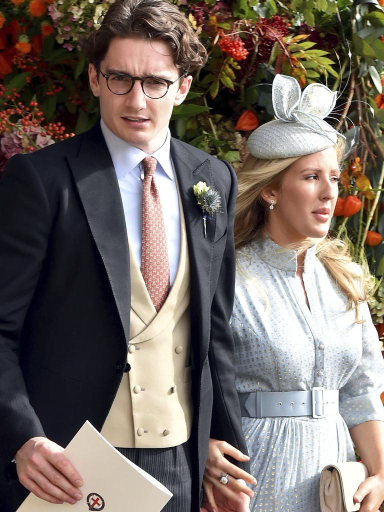 Ellie Goulding and new husband, Caspar Jopling. Picture: AP