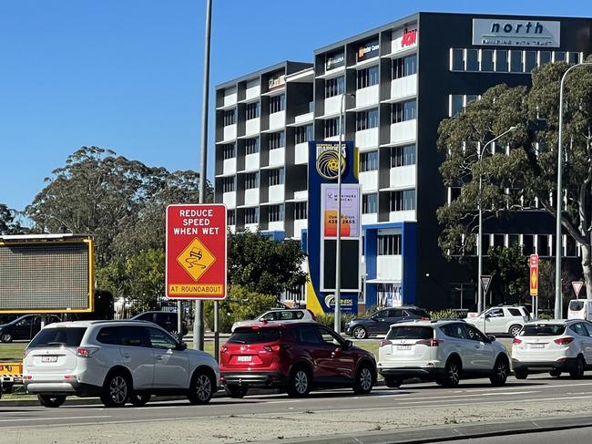 The 10-storey hotel would dwarf the existing administration and health services building at the Centre of Excellence. Picture: Richard Noone