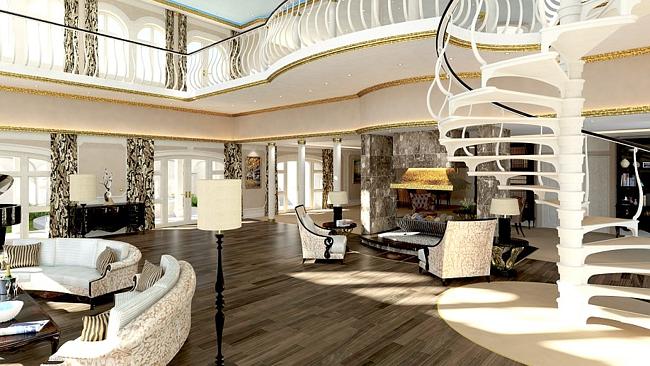 The interior of the ship is also designed to invoke the luxurious trappings of Monaco.