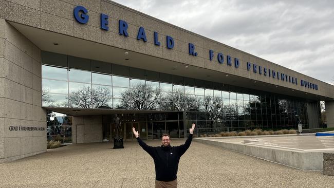 Troy Bramston at the Gerald R. Ford Presidential Museum.