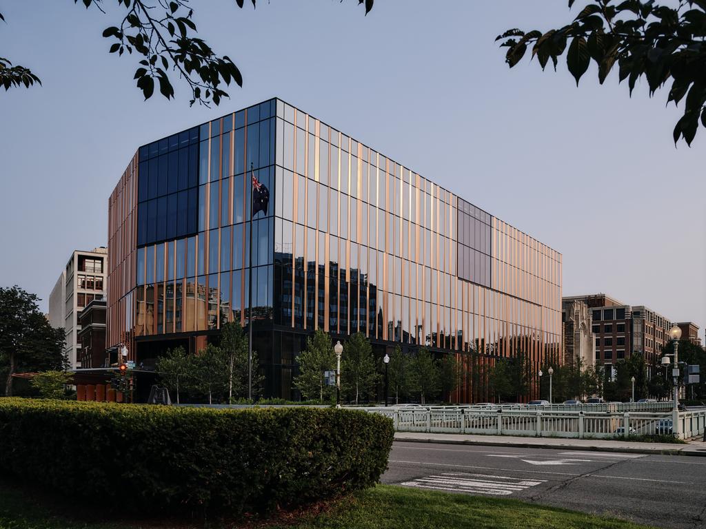 The new Australian Embassy in Washington DC ran over time and budget. Picture: Joe Fletcher