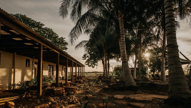 Bullo River Station at sunset.