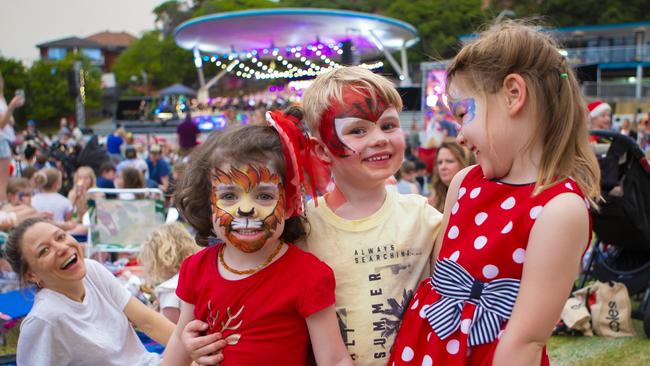 Christmas celebrations at Manly. Picture: Phillip Rogers