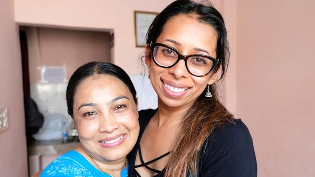 Two strong women changing the world: Thrive Seed founder Sonu (right) and Hands on Journeys founder Simla. Photo: Whitney Taylor