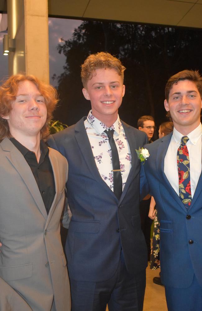 Mason, Keiran and Drew at the 2022 Chancellor State College formal.