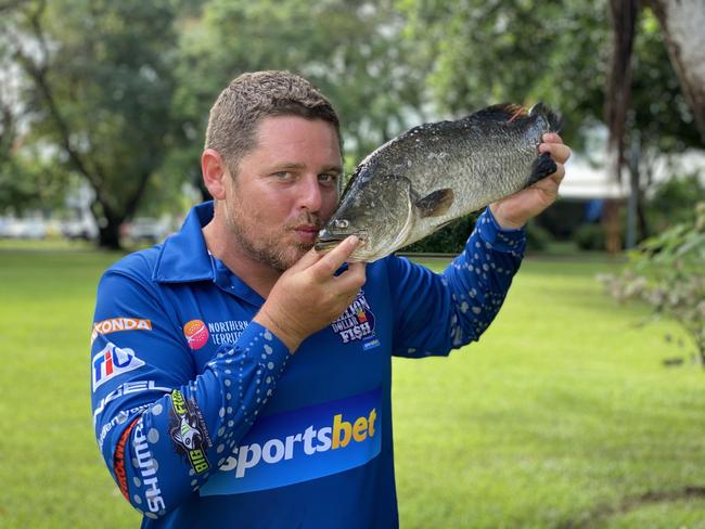 Guy Gibson reeled in a $10,000 Million Dollar Fish barra during Season 7 in March 2022. Picture: Claudia Sullivan