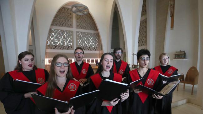 Christmas carollers are being encouraged to sing in subdued voices. Picture: David Geraghty.