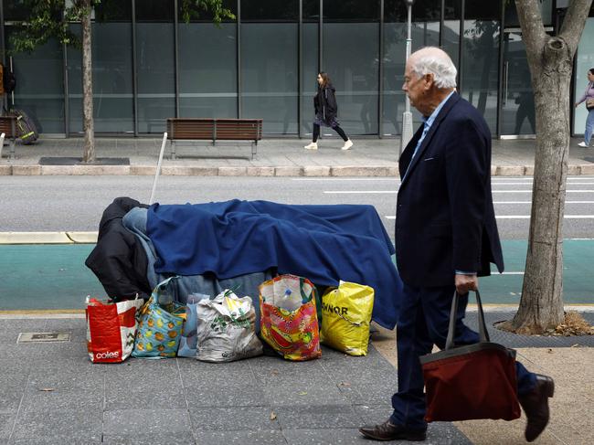 About 120,000 Australians sleep rough each night. Picture: NewsWire / Tertius Pickard