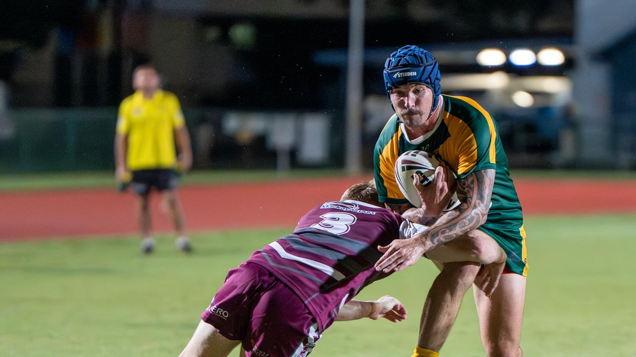 Aaron Jolley in action for the Cairns Foley Shield side. Picture: Nuno Avendnao