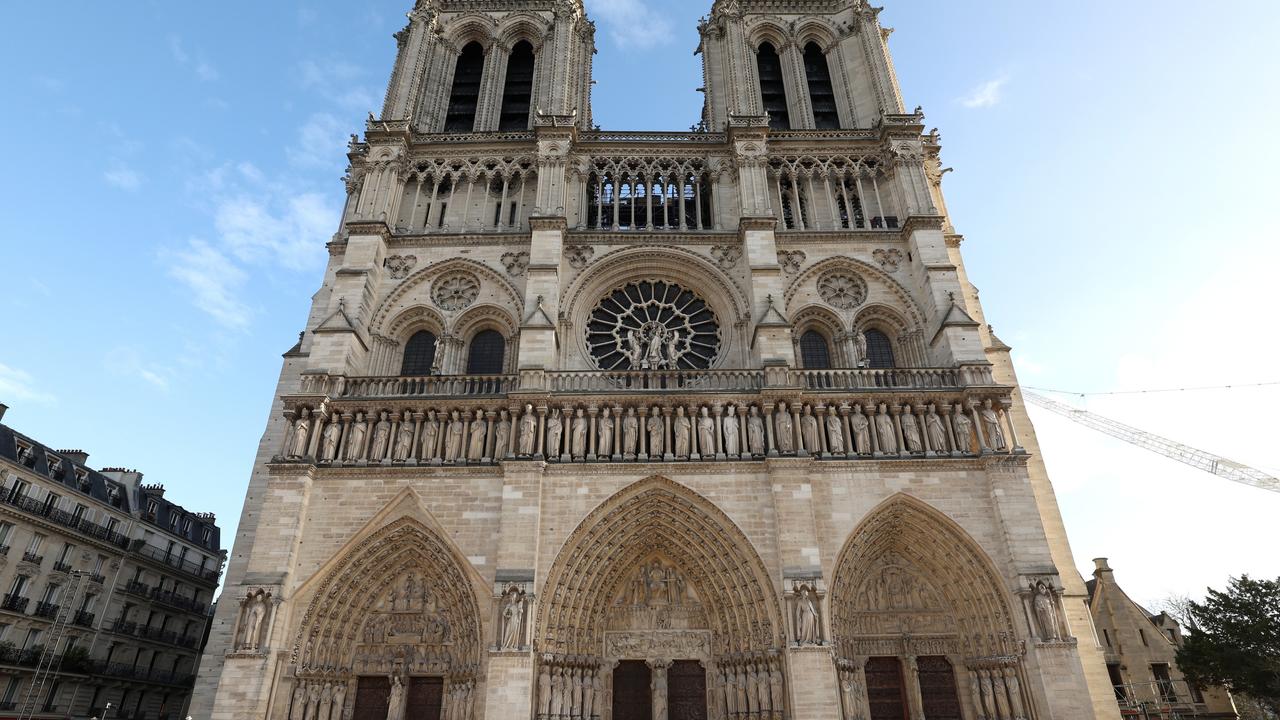 Outside Notre-Dame of Paris Cathedral on December 07, 2024 in Paris, France. Picture: Getty Images.