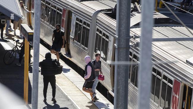 Travellers along the proposed line would get a one-seat journey to Brisbane and Ipswich’s central business districts. Picture: NCA NewsWire / Jono Searle