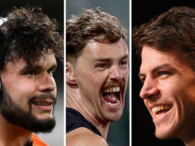 Zac Williams, Joe Daniher and Isaac Smith.