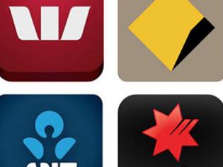 Logos of major australian banks