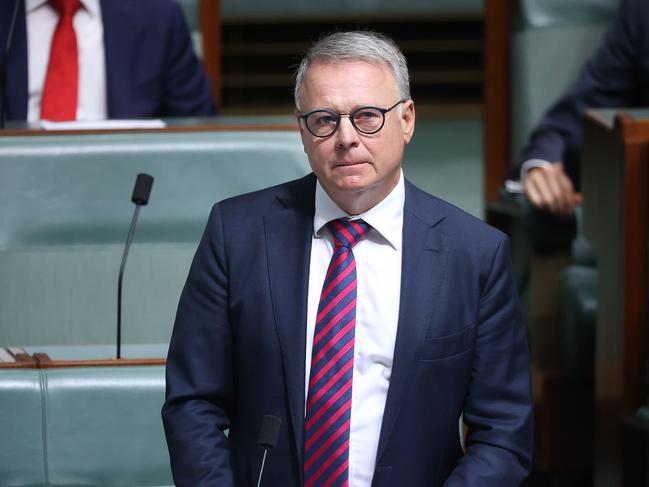 Joel Fitzgibbon gave an emotional valedictory speech to the House of Representatives in February. Picture: NCA NewsWire / Gary Ramage