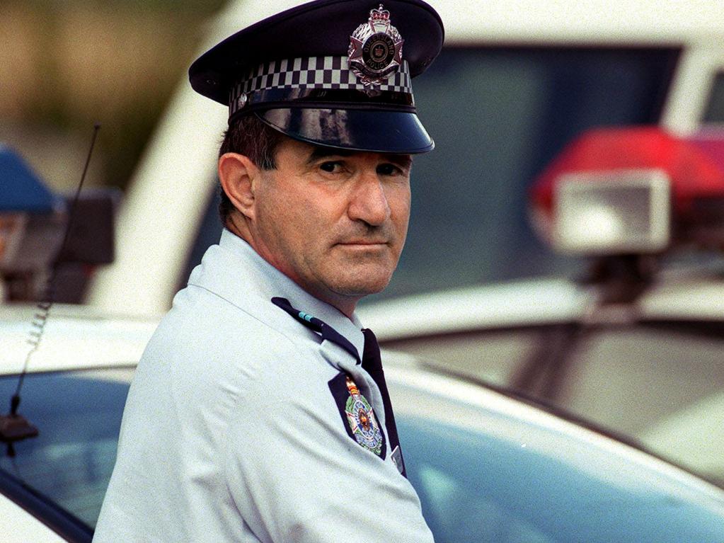 Senior Constable Ross Kouimanis at Coomera in 1999. Picture: David Sproule.
