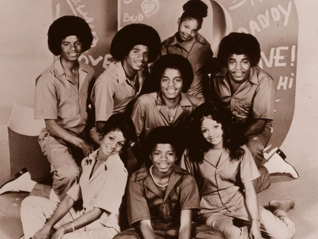 The Jacksons, including Michael, bottom centre, and Janet, top. Picture: Supplied