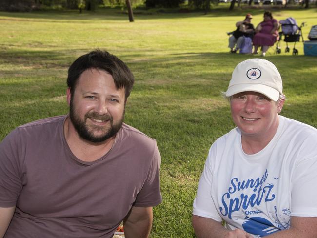 Jareth Goss, Christine Legg at the 2024 Mildura Christmas Carols. Picture: Noel Fisher