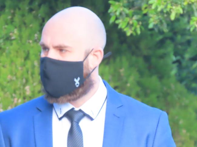 Mount Gambier police officer Bradley Moyle is currently on trialfor allegedly using excessive force during the arrest of a woman. Picture:Arj Ganesan