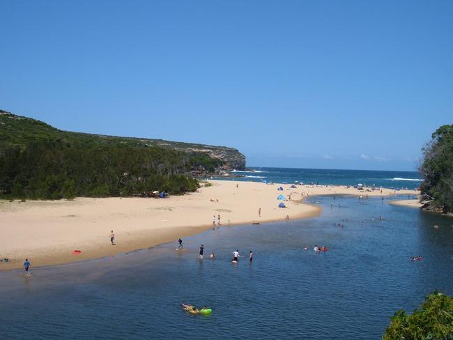 Wattamolla beach in the Royal National Park south of Cronulla.