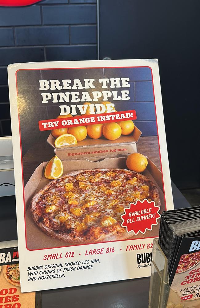 Bubba Pizza has introduced a new pizza. Picture: Reddit