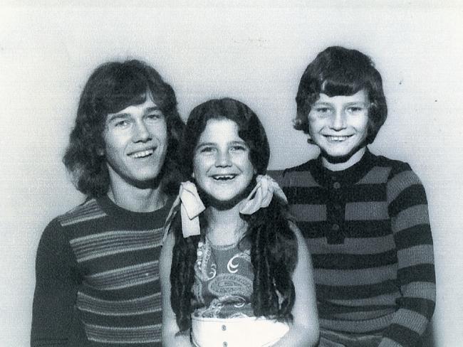 Jimmy, with his sister Lisa and brother Alan, looks at the impact his childhood had on him as an adult. Picture: Supplied