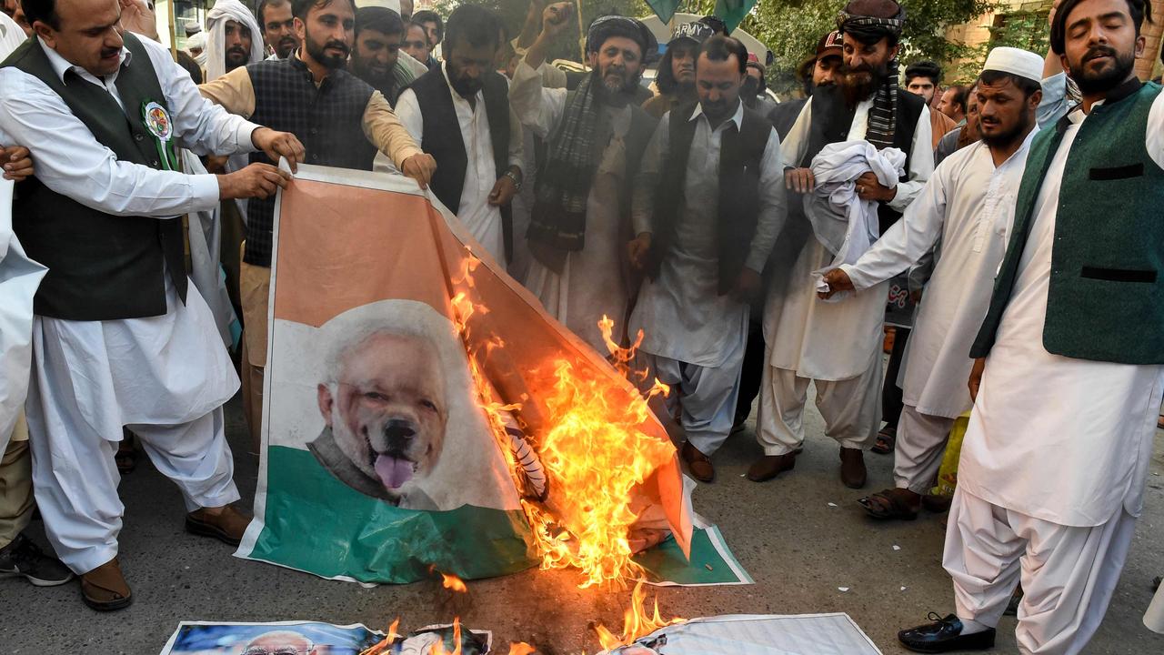 Pakistan is reacting in anger to India’s move. Picture: Banaras Khan / AFP