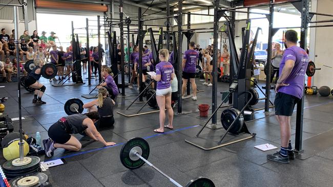 Hundreds gathered at the Mackay Showgrounds for Mackay Mayhem 2022, a CrossFit competition. Picture: Duncan Evans