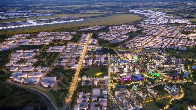 Future Western Sydney renders of the new city of Bradfield. Picture: Supplied