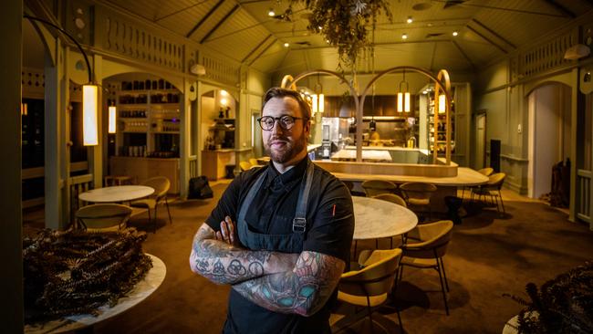 Botanic Gardens Restaurant executive chef Justin James. Picture: Tom Huntley