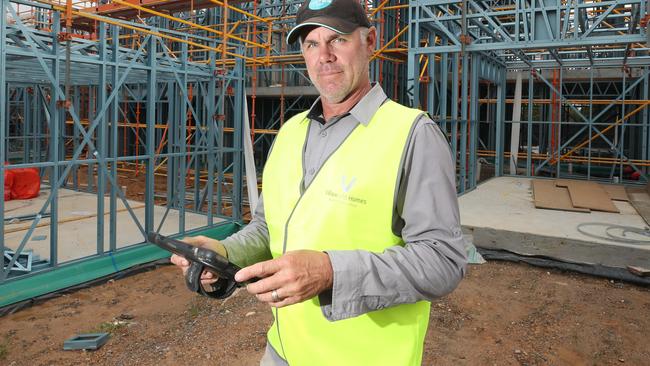 Villaworld Homes by AVID Property Group site manager Tim Bale at the Sphere site in Southport. Picture: Glenn Hampson.