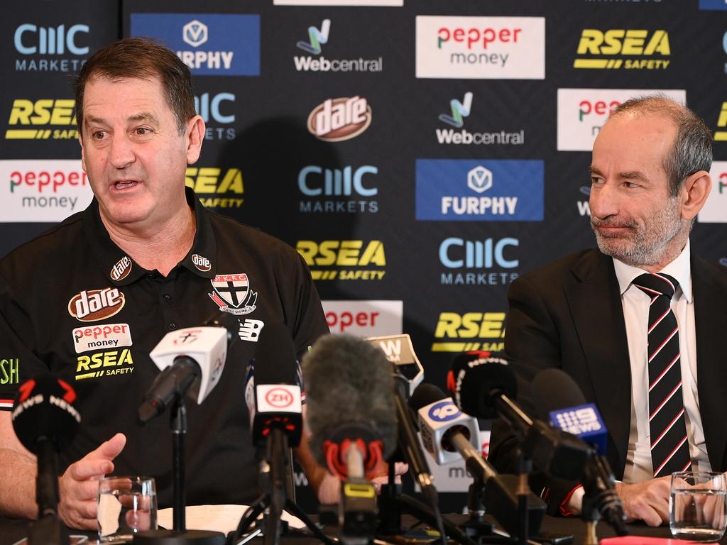 Ross Lyon backed Bassat’s stance. Picture: Quinn Rooney/Getty Images