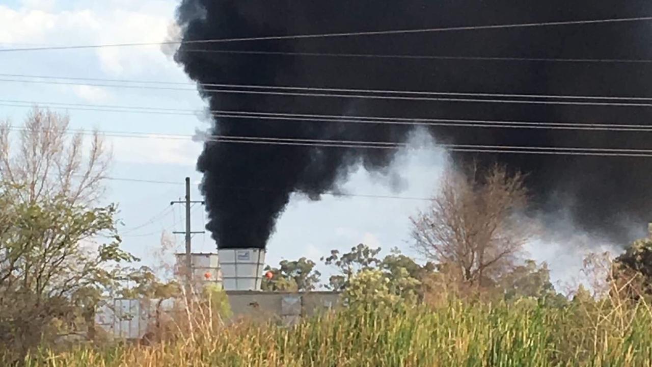 Smoke billows out of North Goonyella from a fire that started in September 2018.