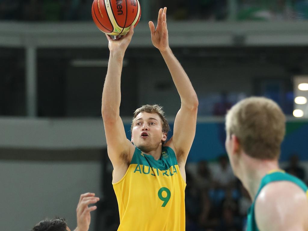 Preparing for the 2021 Tokyo Olympics was a major reason why Ryan Broekhoff decided to sign with the South East Melbourne Phoenix for the rest of the NBL season. Picture: Christian Petersen/Getty Images.